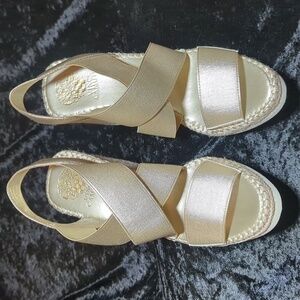 Vince Camuto Bandrina Espadrille Wedge Sandal Size 9.5 (41)